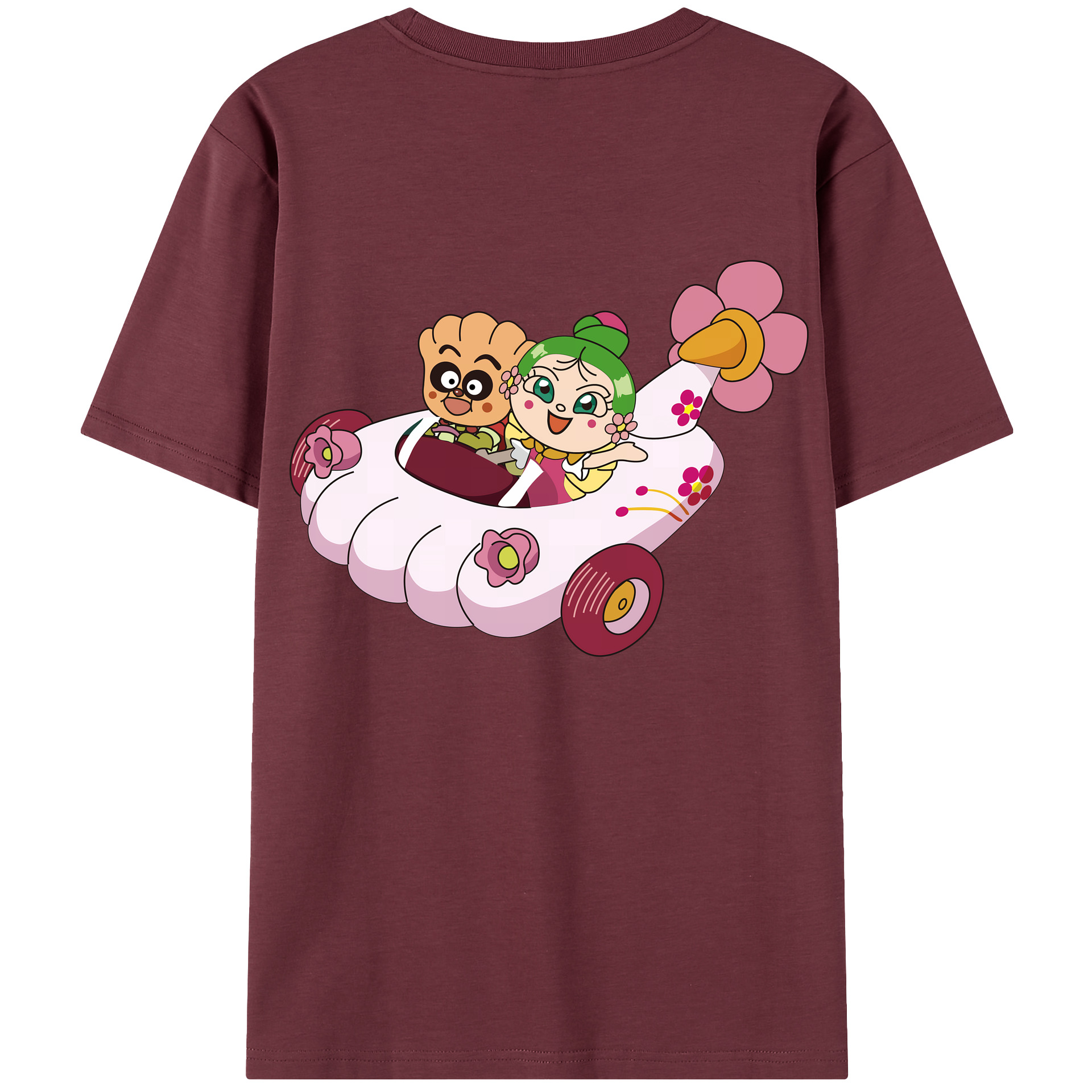 （画像用） アンパンマン Anpanman 綿100％半袖Tシャツ（背面プリント）
